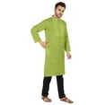 thumbnail image 2 of Atasi Ensemble Kurta-Pyjama Indien Uni pour Hommes Col Mandarin Kurta Décontracté Longue Tenue, 2 of 7