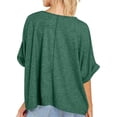 thumbnail image 4 of Timegard Womens Tops Square Neck Short Sleeve Comfy Casual Loose Top Basic T Shirt Oversized Blouse, 4 of 7