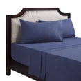 thumbnail image 2 of Mainstays 4-Piece Oceana Blue Flannel Sheet Set, Double, 2 of 6