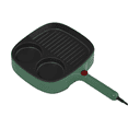 thumbnail image 1 of 3 in 1 Electric Omelette Pan Barbecue Pan Electric Cooker Multifunction Non-Stick Hotpot Food Steamer US Plug A, 1 of 7
