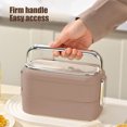 thumbnail image 5 of Stainless Steel Double Layer Lunch Box Can Be Put Into The Microwave To Keep Warm Multi Layer Compartment Lunch Box, 5 of 5