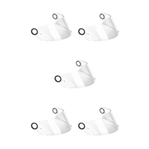 Decodeary Premium Visor Lens for FF358 396 Full Face Impact-Resistant and Protected Transparent 255mm 5Set