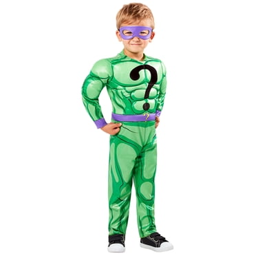 Costume Riddler avec Poitrine Musclée de DC Comics Batman pour Tout-Petits par Rubies, pour Garçons