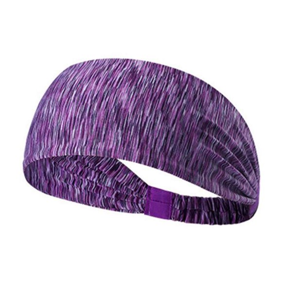 ZOUSSIQI Fitness Headband Women Headbands for Women Yoga Headband Elastic Hair Band for Women Workout Headbands Women Cloth Junk Headbands Hair Band for Men Man Purple Sports Sweatband CA919-43304