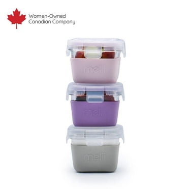 Melii Contenants Alimentaire en Verre avec Housse en Silicone 3pk