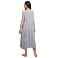thumbnail image 3 of Moomaya Chemise de Nuit Imprimée pour Femmes Mi-Longue en Coton avec Manches Vêtements de Nuit, 3 of 5