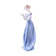 thumbnail image 3 of DOLITY Ceramic Girl Figurine Centerpiece Porcelain Lady Statue for Porch Desk Shelf B, 3 of 9