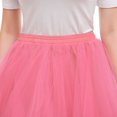 thumbnail image 4 of Ersazi Robes Modestes en Liquidation Femmes Rétro Jupe-Culotte Bouffante Jupe en Fil Danse Demi-Jupe Rouge Melon D\'eau 3TG, 4 of 6