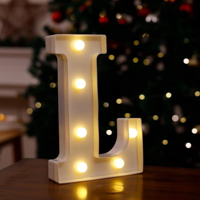 Meitianfacai Christmas Alphabet Colored Lights Holiday Party Colored Lights