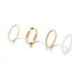 thumbnail image 2 of Dvkptbk Ring 4Pcs/Set Combination Personality Cold Wind Si-Mple Pearl Ring Jewelry, 2 of 6