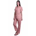 thumbnail image 2 of Moomaya Ensemble de Pyjama à Manches Courtes Imprimé pour Femmes Chemise de Nuit Boutonnée Imprimée, 2 of 6