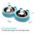 thumbnail image 4 of Bol pour Chien en Acier Inoxydable Durable Distributeur de Nourriture et d'Eau Design Antidérapant Tapis en Silicone Résistant Design Antidérapant pour Petits Chiens/chats comme Chihuahua/bulldog/poudron et Plus, 4 of 7