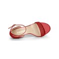 thumbnail image 4 of BLISSFUL STEP Women's Sandals Stiletto Heels Open Toe Glitter Prom Sandals, 4 of 6