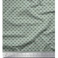thumbnail image 1 of Soimoi Modal Satin Fabric Geometric Small Print Fabric by Yard 42 Inch Wide, 1 of 3