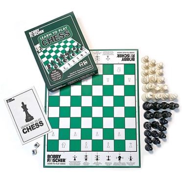 Bobby Fischer Learn to Play Chess - Staunton Style Chess Pieces - Wood Expressions, Inc.