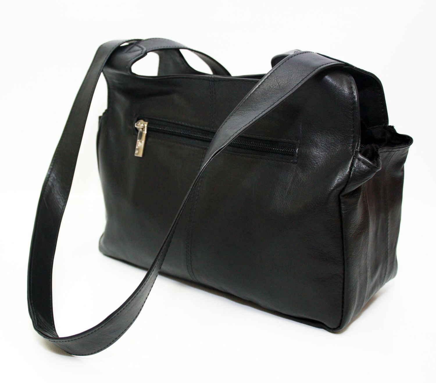 Ashlin Sac à bandoulière en cuir à double sangle pour femmes