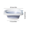 thumbnail image 3 of Collapsible Wash Basin, Portable Foldable Silicone Sink for Camping, Travel, Outdoor, Kitchen, Space Saving Bucket, 1 Count, 3 of 8