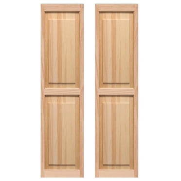 Pinecroft SHP55 Volets Extérieurs à Panneau Surélevé 15 x 55 Po