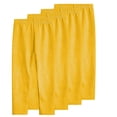 thumbnail image 2 of YUNAFFT Girls Stretchy Soft Leggings 3-12Y 4-Pack Lycra Spandex Pure Color Breathable Base Layer Pants, 2 of 6