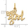 thumbnail image 3 of 10k Yellow Gold Baby Girl Necklace Charm Pendant Talking, 3 of 7
