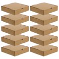 thumbnail image 1 of QUMIIRITY 10 Pcs Boîtes à Emporter Kraft Boîte à Pizza Vide Brun pour Restaurants, 1 of 5