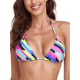 thumbnail image 1 of RELLECIGA Women's Triangle Bikini Top Swimsuit Swimwear, 1 of 6