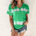 thumbnail image 4 of Wolfast T-Shirts pour Femmes Mode Femmes Mode T-Shirt Imprimé Manches Courtes Blouse Col Rond Hauts Décontractés Manches Courtes Blouses pour Femmes, 4 of 9