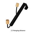 thumbnail image 4 of Transemion Solution de Rangement Verticale Installation Facile Sans Perçage Protection Support de Suspension pour Porte de Façade Noir Deux Perles (2.5), 4 of 6