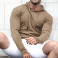 thumbnail image 4 of CEHVOM Chandail à Capuche de Sport Ajusté pour Hommes, Manches Longues, Mode Décontractée, 4 of 8