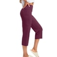 thumbnail image 4 of Simua Capris pour Femmes, Extérieur, Sport, Pantalon de Survêtement Doux avec Poches, 4 of 9