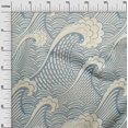 thumbnail image 3 of oneOone Polyester Spandex Dusty Blue Fabric Japanese Sewing Craft Projects Fabric Prints By Yard 56 Inch Wide, 3 of 4