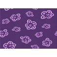 thumbnail image 1 of Ahgly Company Machine Washable Indoor Rectangle Transitional Purple Iris Purple Area Rugs, 8' x 10', 1 of 7