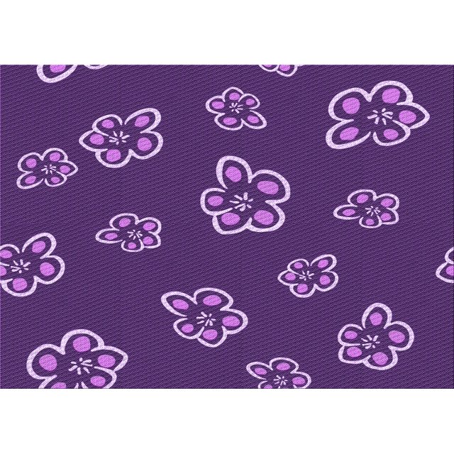 Ahgly Company Machine Washable Indoor Rectangle Transitional Purple Iris Purple Area Rugs, 8' x 10'