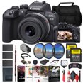 thumbnail image 1 of Canon EOS R10 Mirrorless Camera with 18-45mm Lens 5331C009 2 x Sony 64GB TOUGH SD Card Filter Kit Bag Charger 2 x LPE17 Battery Card Reader LED Light Corel Photo Software International Model, 1 of 9