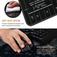 thumbnail image 2 of Mouse Pad Large Gaming Desk Mat Extended Mousepad with Personalized Design Keyboard Pad for Laptop, Computer and PC - 35.4 x 15.7 inches Black World Map, 2 of 5