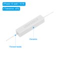 thumbnail image 3 of Unique Bargains 5Pcs 10 Ohm Resistors, 10W Ceramic Cement Resistor Power Cement Resistor Kit Tolerance 5% for Power Adapters Audio, 3 of 4