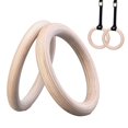 thumbnail image 3 of Made Of Fitness Wood Gymnastics Rings Solid Birch Wood Compact WoodSolid Birch Is More Environmentally Friendly, 3 of 10