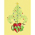 thumbnail image 1 of 11 x 15 in. Christmas Tree Fleur de lis Garden Size Flag, 1 of 1