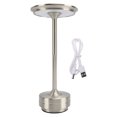 thumbnail image 1 of Lampe de Bureau à DEL Sans Fil, Lampe de Table à DEL Sans Fil en Aluminium Moderne de Forme Ronde à Éclairage Doux Ajuste la Luminosité pour la Maison, 1 of 7