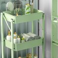 thumbnail image 4 of Chariot de Cuisine Pliant, Chariot de Rangement Multi-Couches, Installation Gratuite, Universel, Vert, 4 of 7