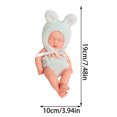 thumbnail image 3 of EGNMCR Room Decor, Home Decor, Wall Decor 7.48 Inch Soft Newborn Baby Dolls Vinyl Baby Dolls With Clothes Set Including Pacifier Realistic Doll Look Real Doll Doll, 3 of 7