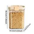 thumbnail image 3 of SIfdSeng Stackable Snack Containers for Kids Stretchable Silicone Seal Jar Easy Grain Storage Kitchen Food Container for Cereals and Bulk Foods Food Grade Airtight Space-Saving Kitchen Gadgets, 3 of 8