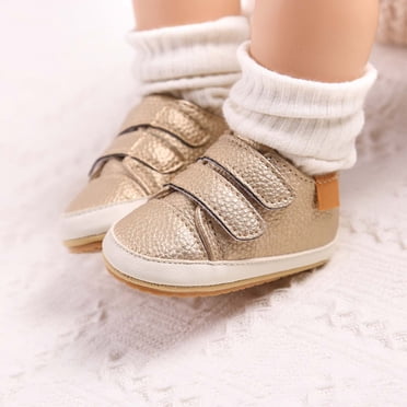 matoen Chaussures pour Bébés Garçons Filles Semelle en Caoutchouc Antidérapante Chaussures Montantes Premiers Pas pour Nourrisson Chaussures de Berceau pour Tout-Petit Mocassins Nouveau-Né Ballerines