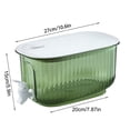 thumbnail image 3 of 11IN Cold Kettle with Faucet Plastic, Refrigerator Water Pitcher Leakage Proof Drink Container, Drink Dispensers for Parties, Kitchen Storage Filter Drink Container for Home, Kitchen, Camping, Party, 3 of 9