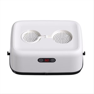 Séchoir Portable,Mini/sécheuse compact pour les voyages en appartement,Petite machine à sécher rapidement avec minuterie réglable US Branche,1 x Séchoir à linge 1 x Manuel d ' instruction en anglais