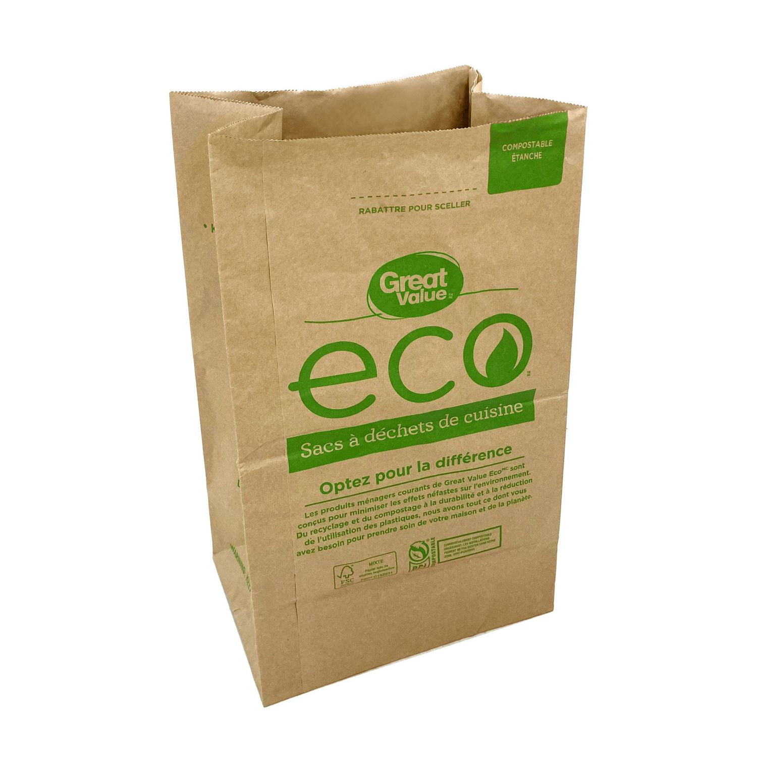 Great Value Leak Resistant Food Waste Bags, 32L , 5bags