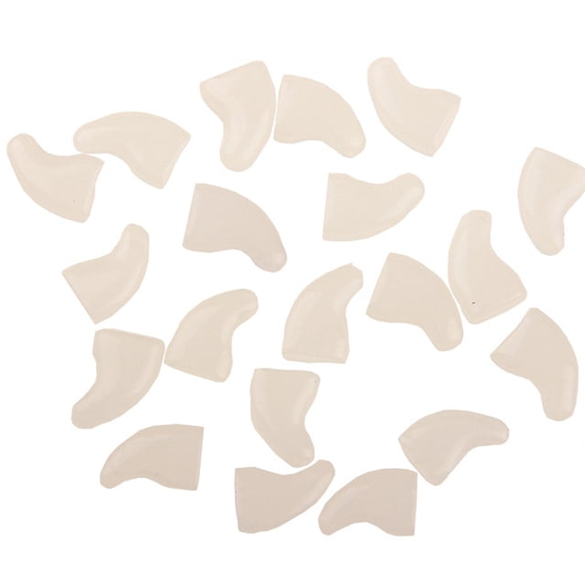 20PCS Cat Nail Caps Protective Soft Kitten Paw Caps Cat Claw Covers with Glue