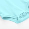 thumbnail image 5 of JDQJBZ Baby Boy Girl Bodysuit Long Sleeve Short Leg Romper Solid Color Cotton Newborn, 5 of 5