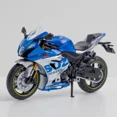 thumbnail image 1 of 1:12 Suzuki GSX-R1000R Aprilia RSV4 Alloy Racing Motorcycle Model Diecast Street Cross-Country Motorcycle Model High Simulation GSX Blue, 1 of 6