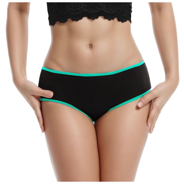 FhsagQ Panties Women's Panties Sleep Plus Size Women's Seamless Solid Color Simple Color Edge Low Rise Underwear Women's Panties Plus Size Women Panties Open Crotch Green S